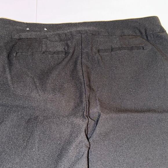 Chico's pants black pull on wide stretch waistband slit pockets  Sz 1.5P  US 10P - Picture 5 of 7